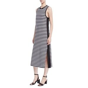 rag & bone Brit Striped Side-Split Tank Dress